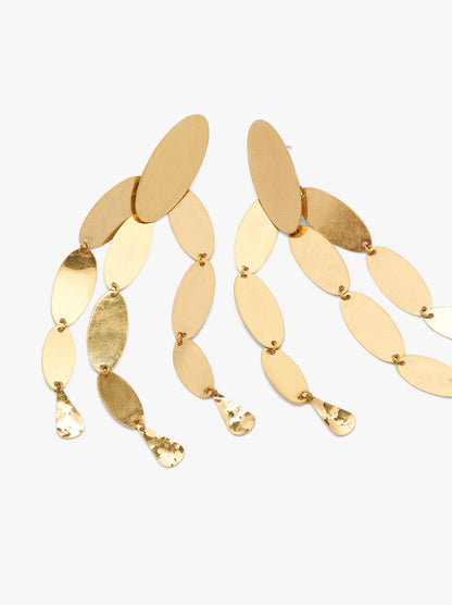 Long Earrings With Oval Shapes