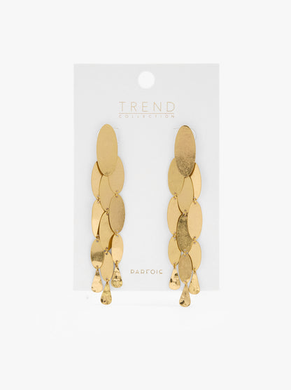 Long Earrings With Oval Shapes