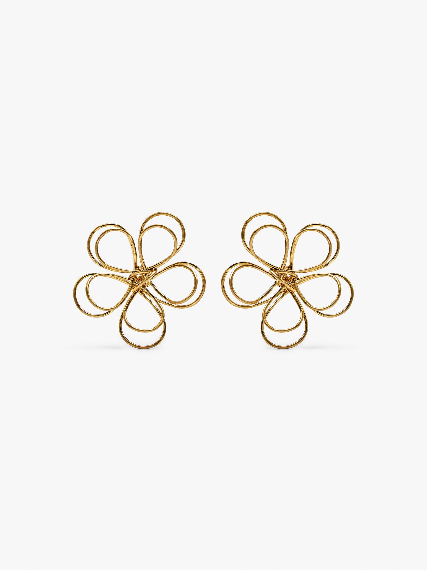 Maxi Earrings With Double Flower