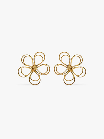 Maxi Earrings With Double Flower