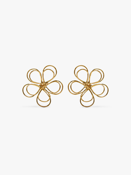 Maxi Earrings With Double Flower