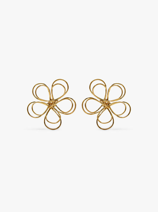 Maxi Earrings With Double Flower