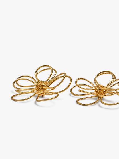 Maxi Earrings With Double Flower