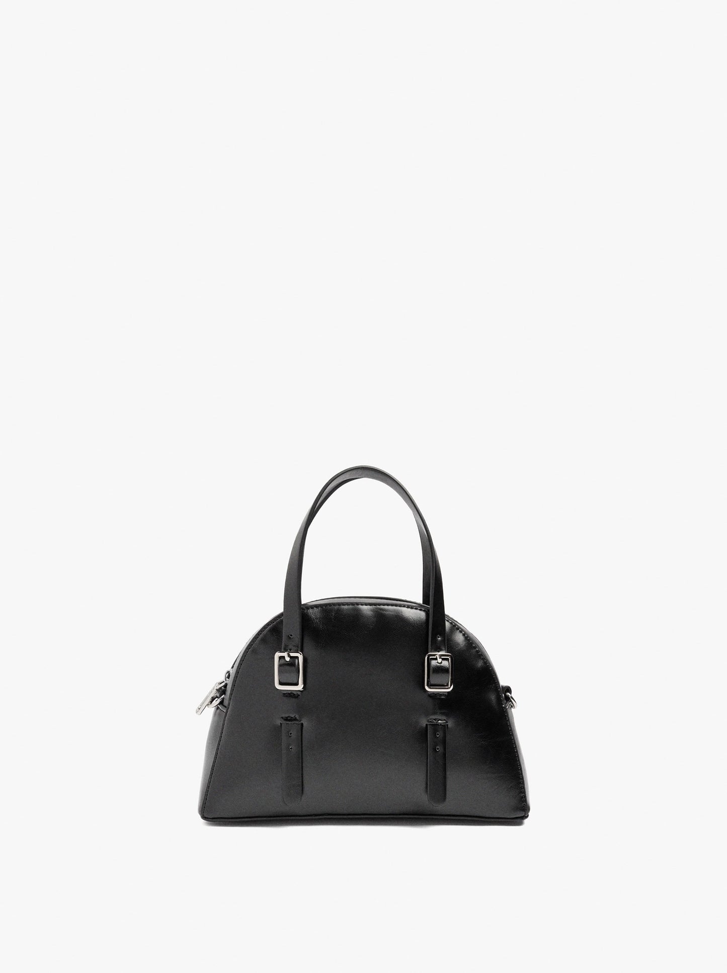 Rounded Tote Bag With Crossbody Strap