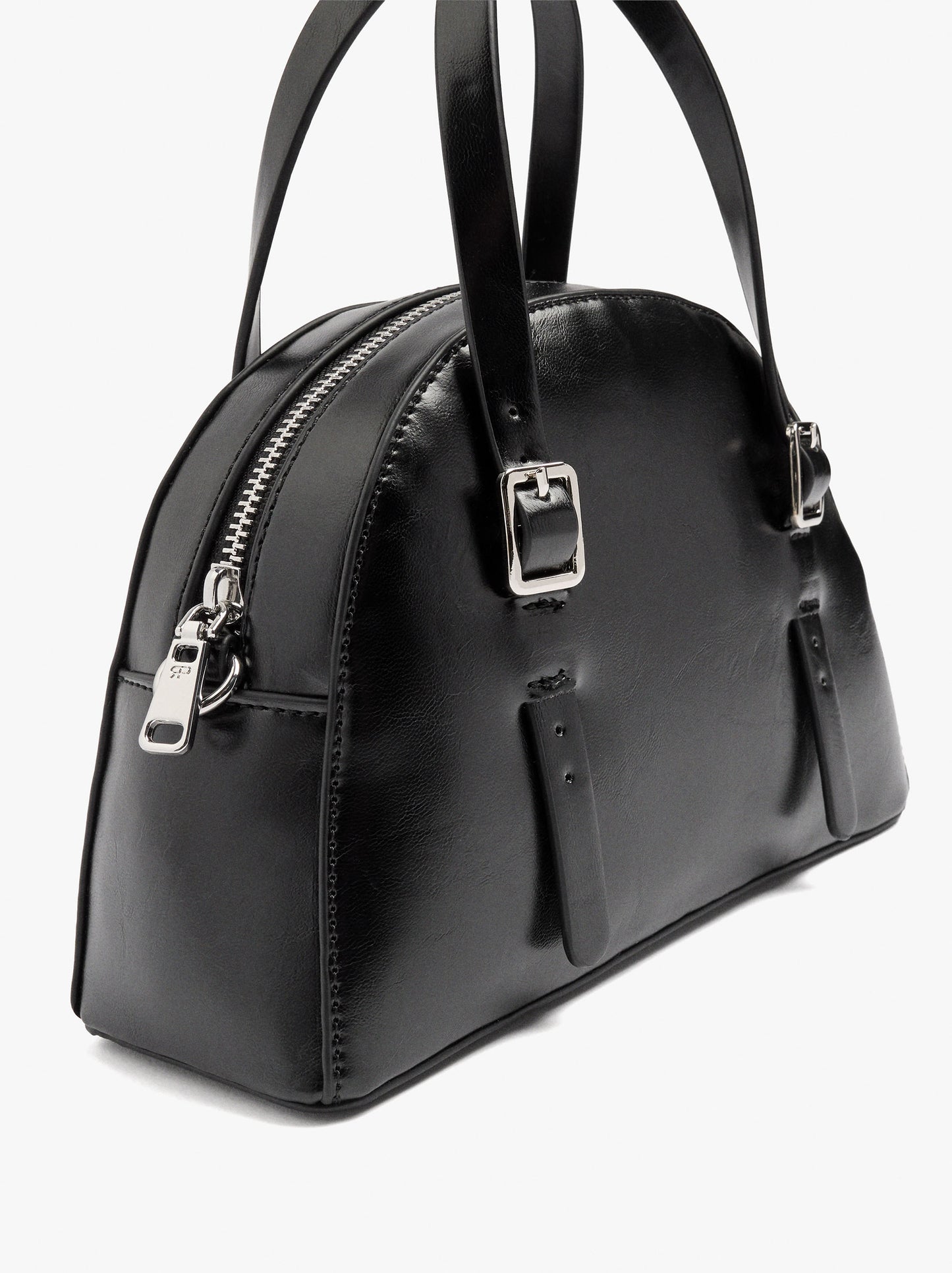 Rounded Tote Bag With Crossbody Strap