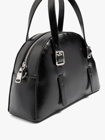 Rounded Tote Bag With Crossbody Strap