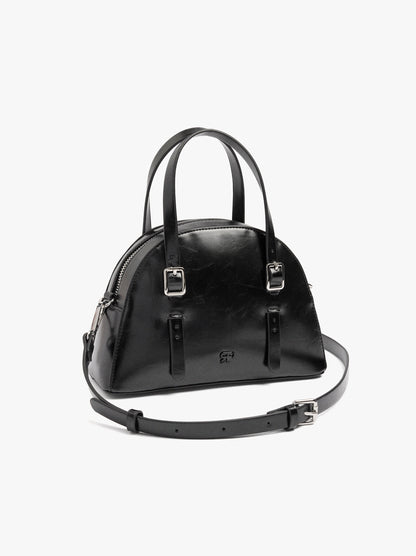 Rounded Tote Bag With Crossbody Strap