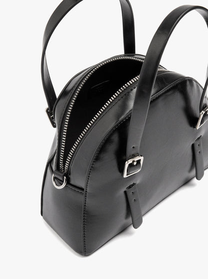 Rounded Tote Bag With Crossbody Strap