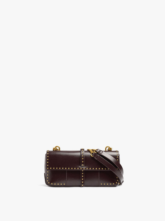 Shoulder Bag With Flap And Studs