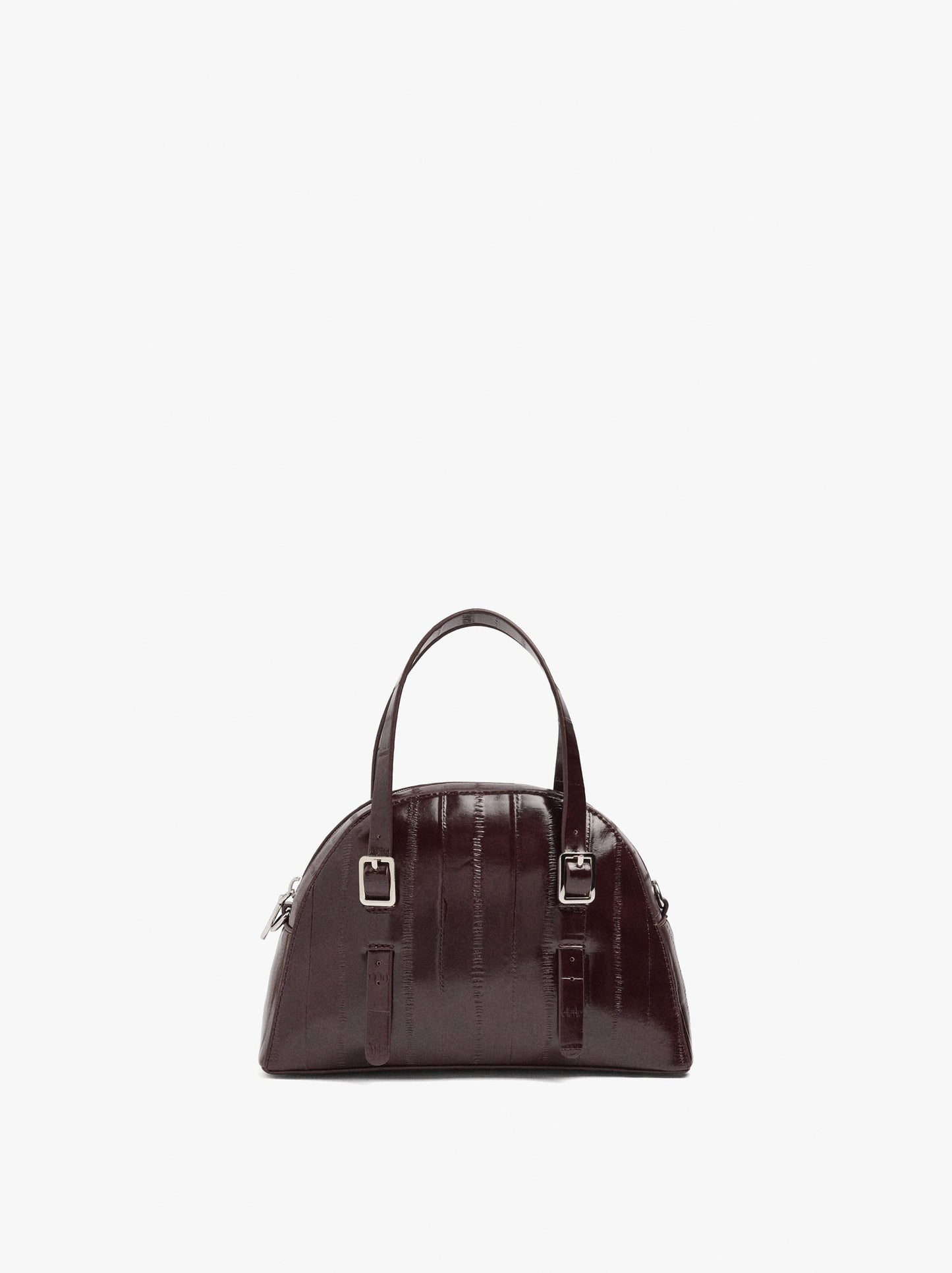 Rounded Tote Bag With Texture