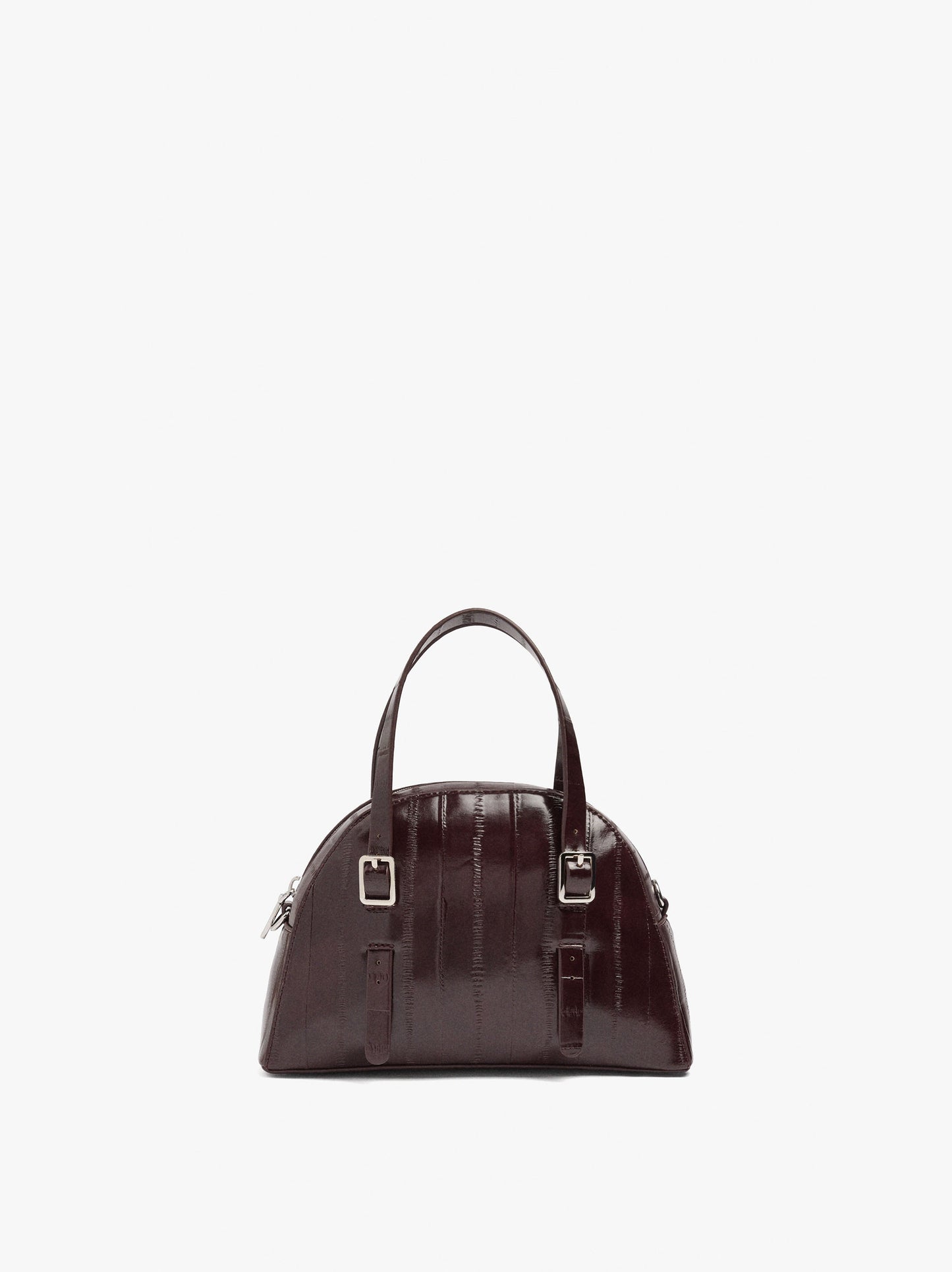 Rounded Tote Bag With Texture