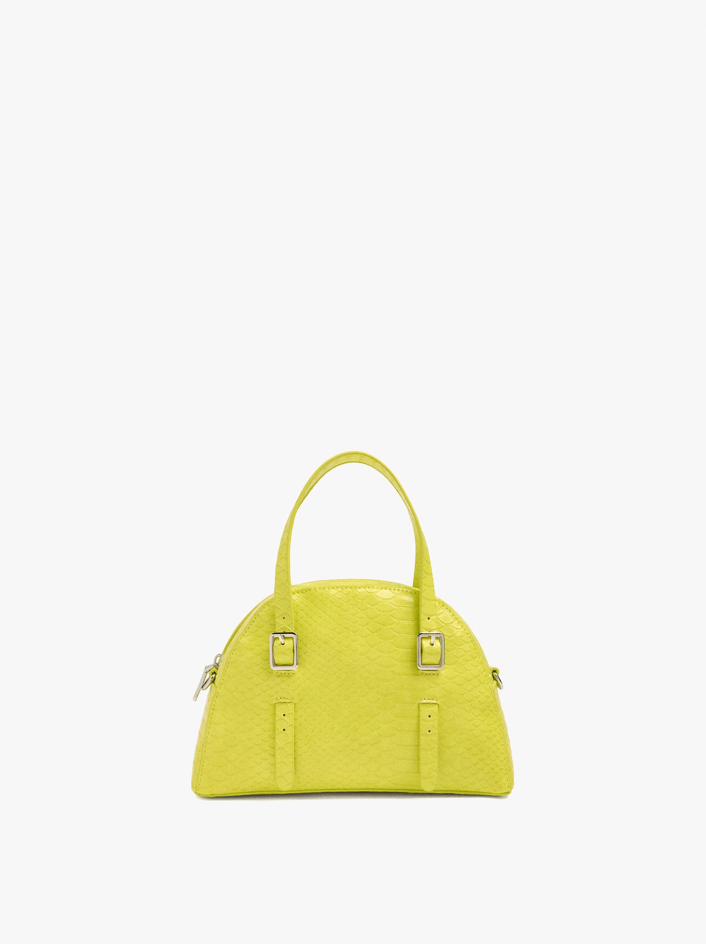 Rounded Tote Bag With Texture
