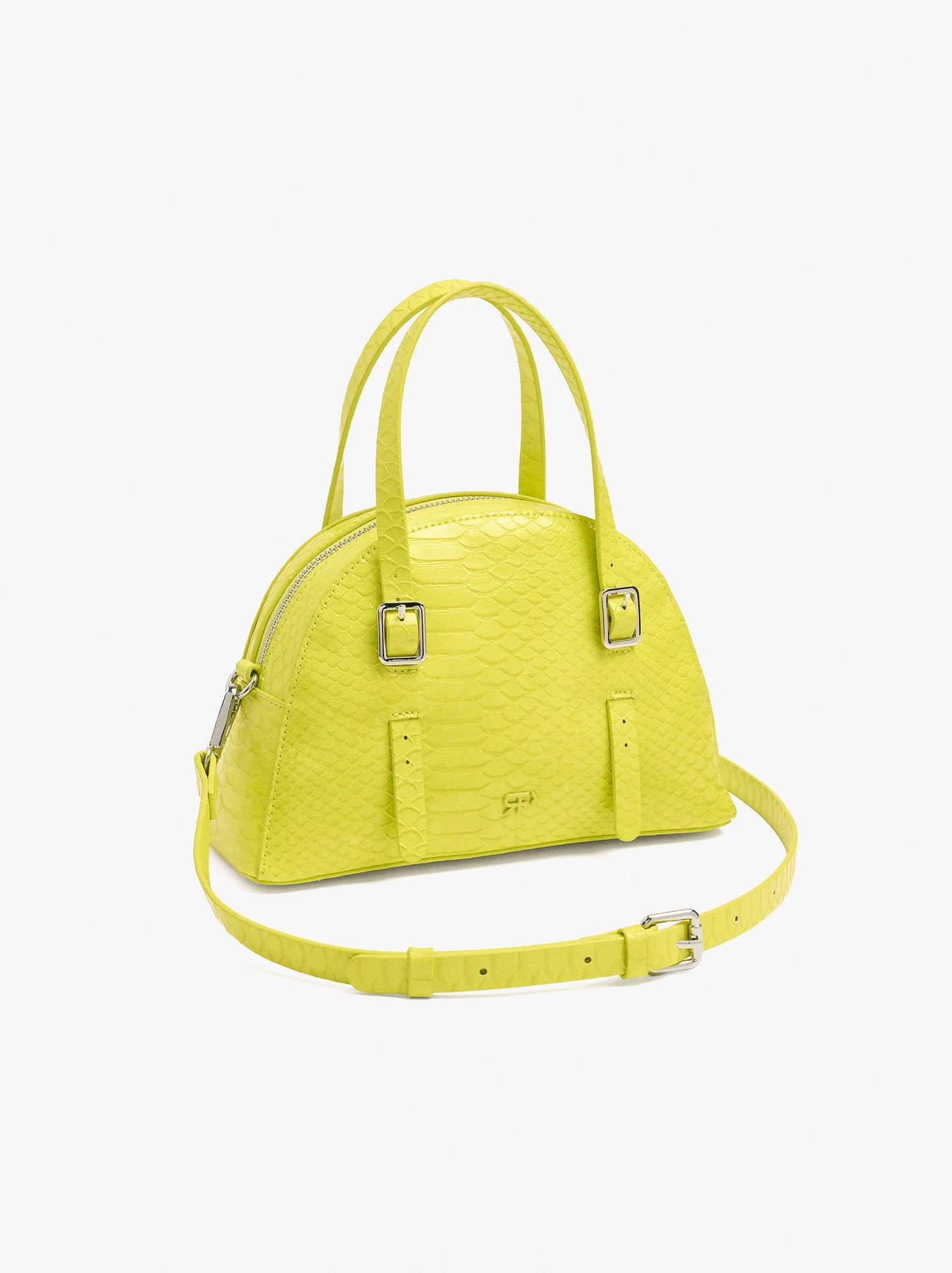 Rounded Tote Bag With Texture