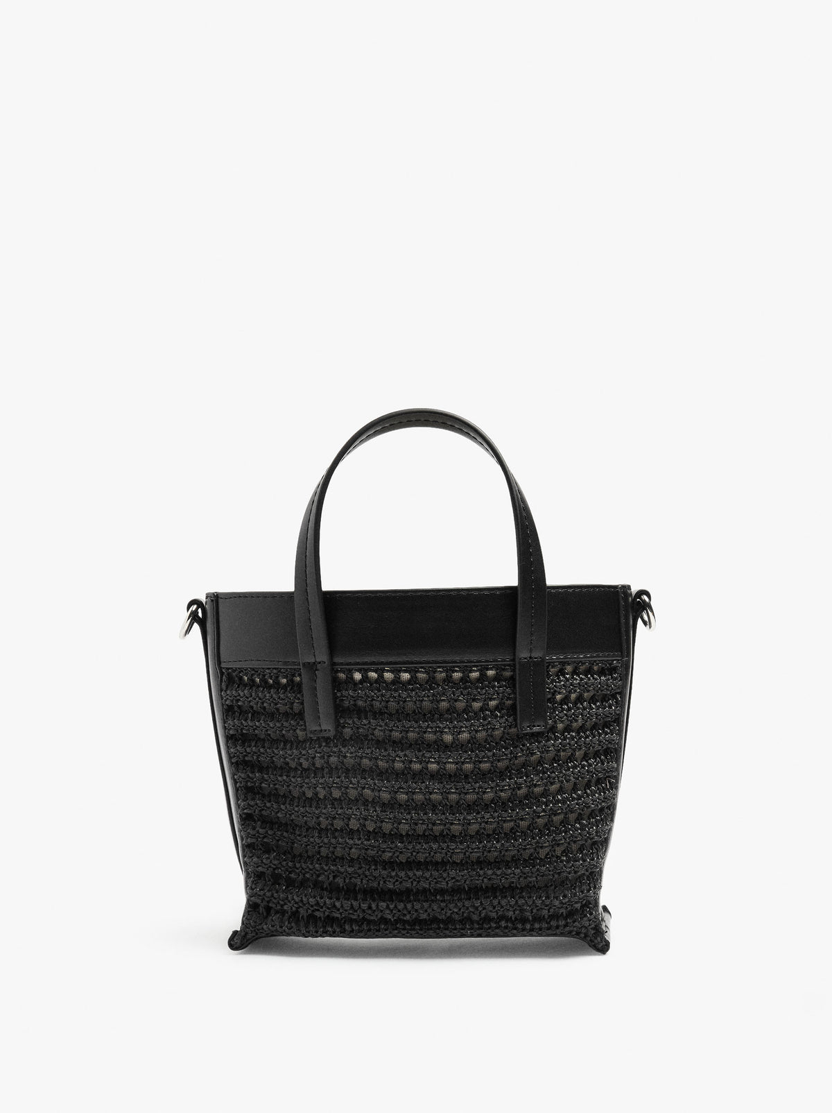 Tote Bag Paper Straw With Crossbody