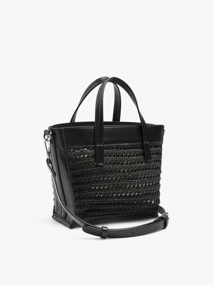 Tote Bag Paper Straw With Crossbody