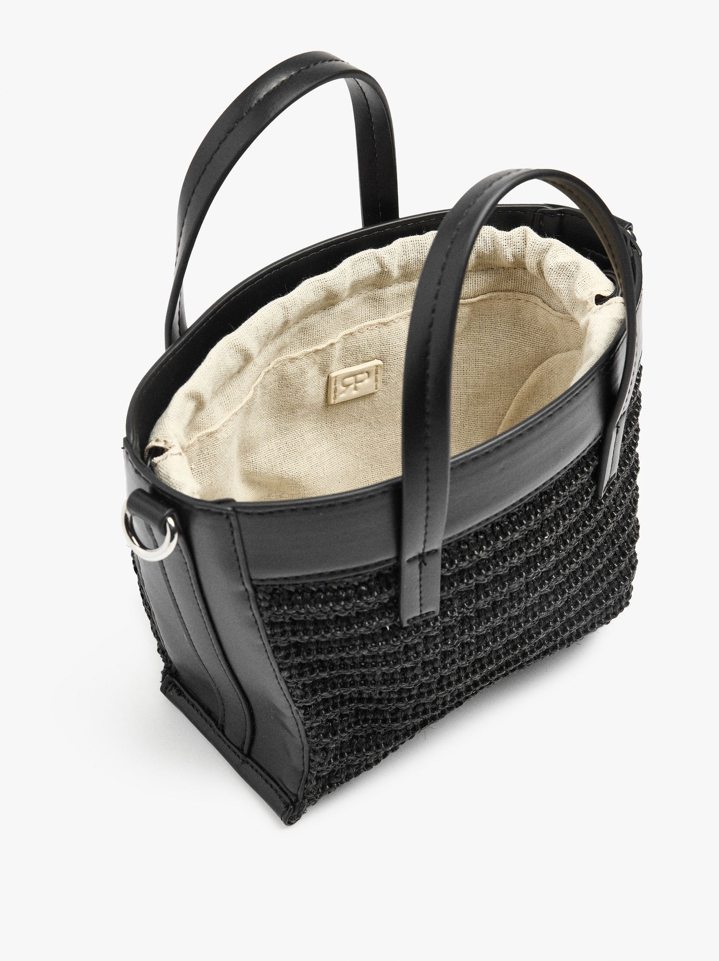 Tote Bag Paper Straw With Crossbody