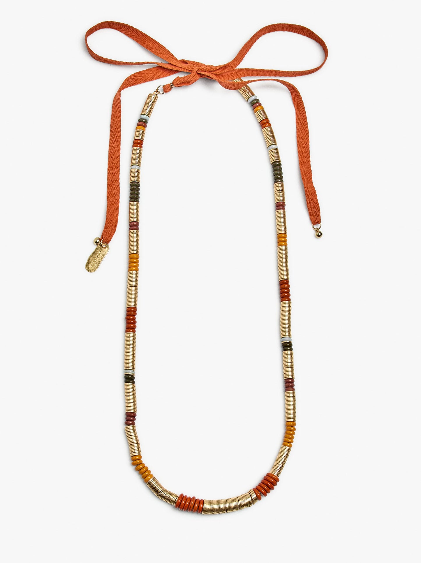 Long Necklace With Stone Beads