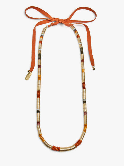 Long Necklace With Stone Beads