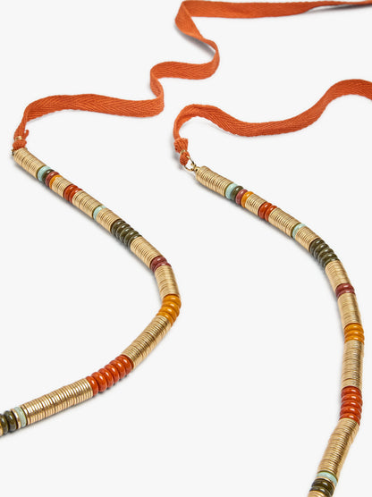 Long Necklace With Stone Beads