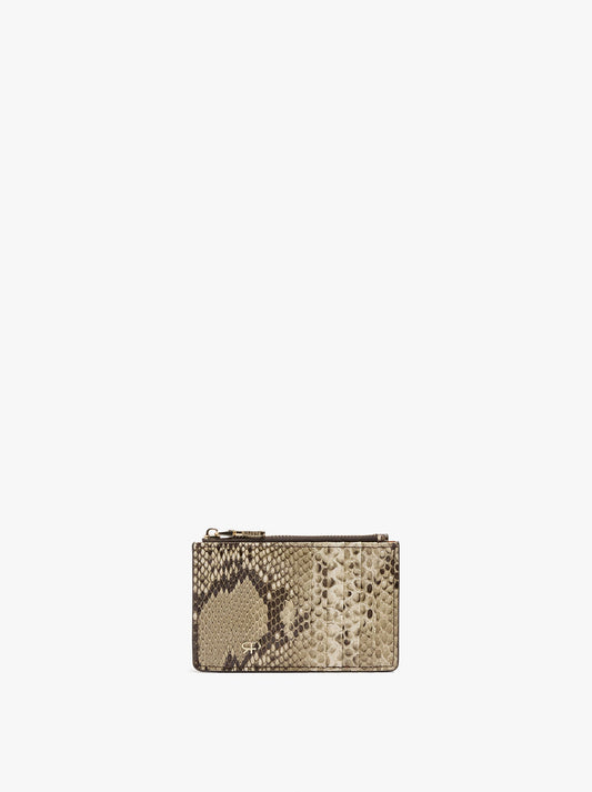 Card Holder With Printed Animal Pattern
