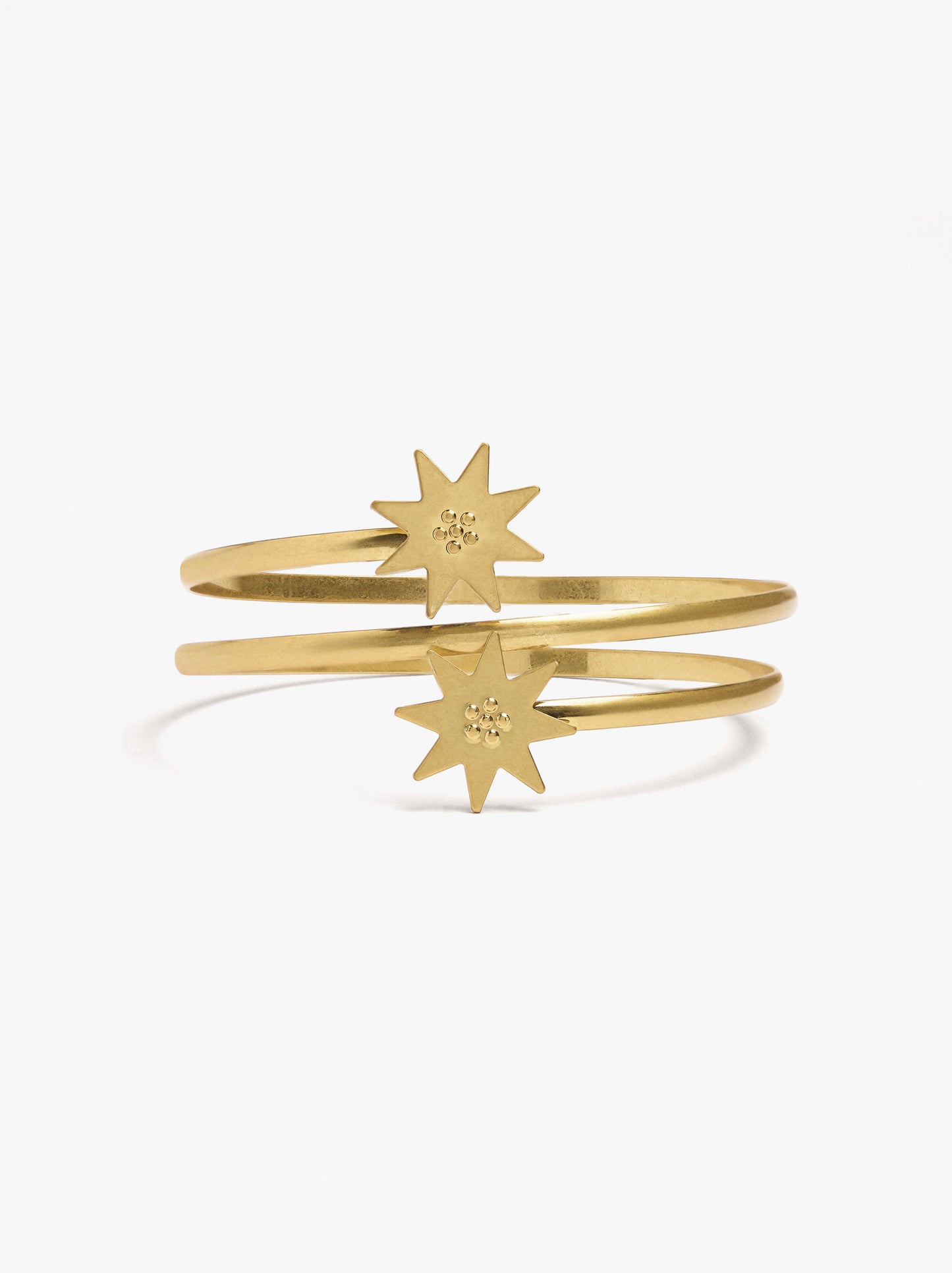 Spiral Bracelet With Stars