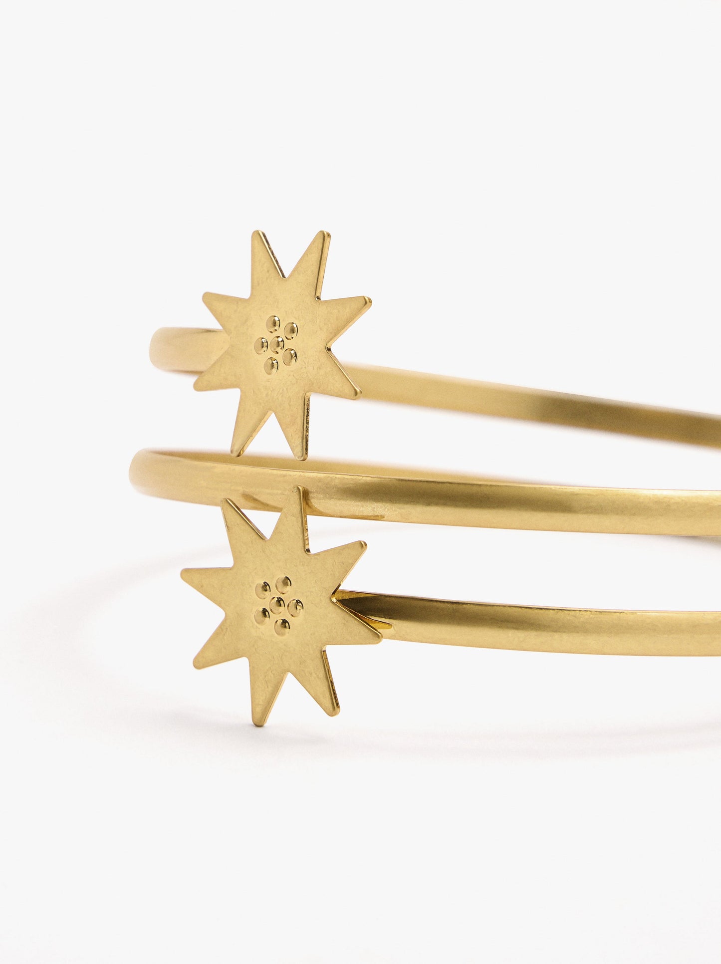 Spiral Bracelet With Stars