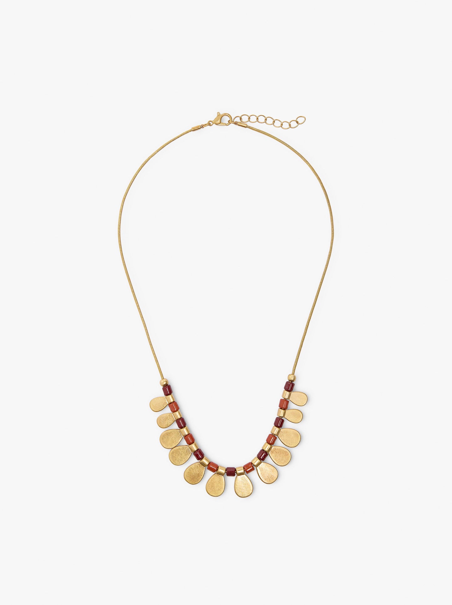 Necklace With Beads And Medals