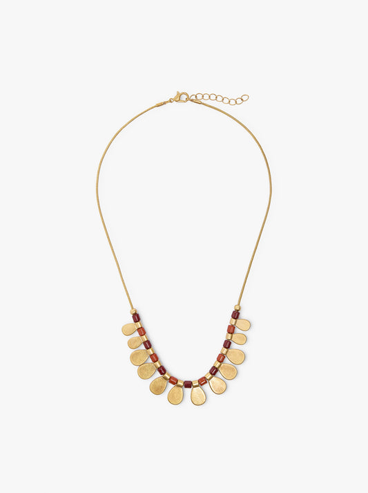 Necklace With Beads And Medals