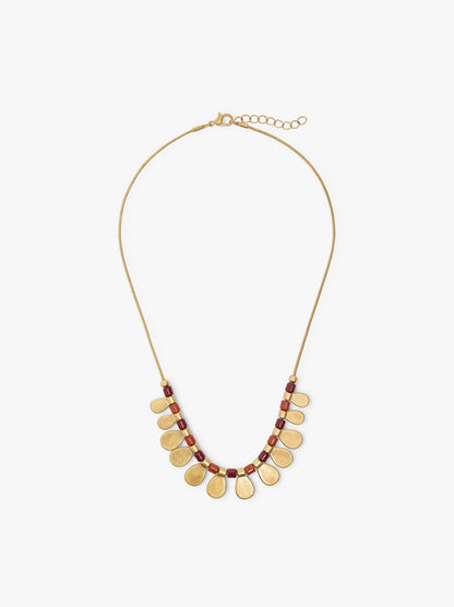 Necklace With Beads And Medals
