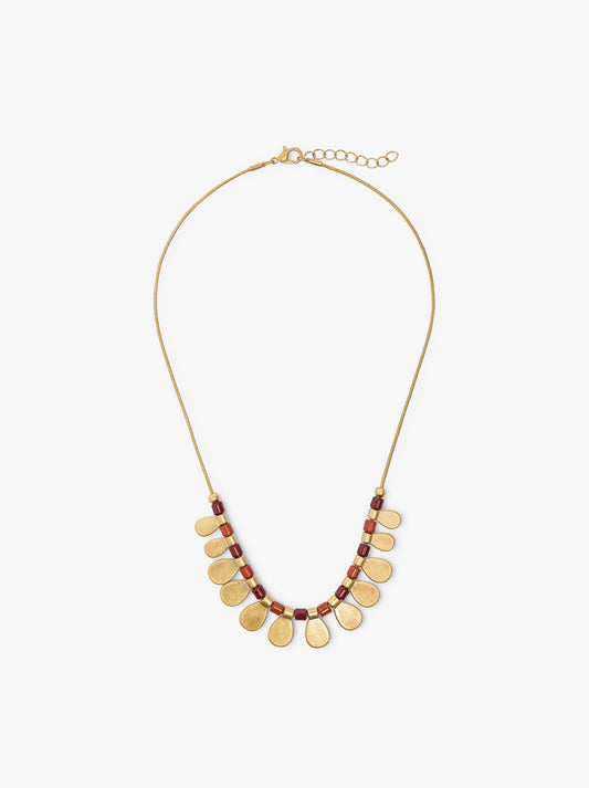 Necklace With Beads And Medals