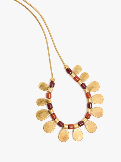 Necklace With Beads And Medals