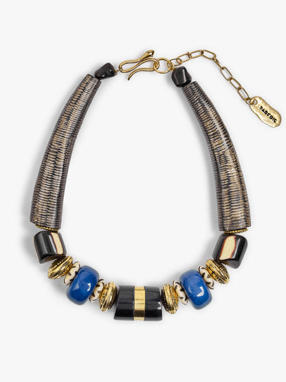 Short Necklace Segmented With Maxi Beads