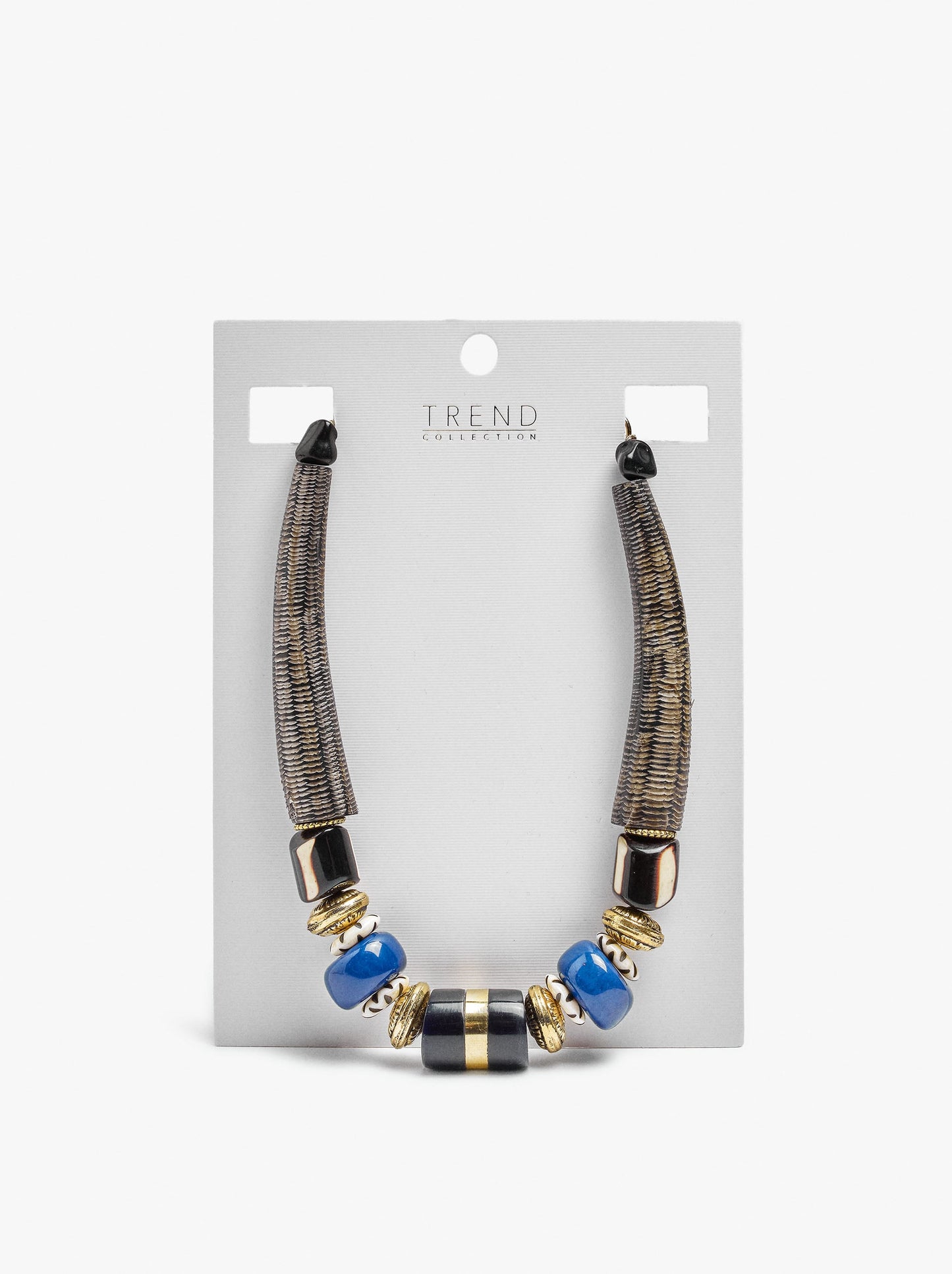 Short Necklace Segmented With Maxi Beads