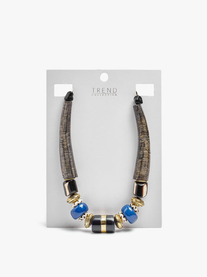 Short Necklace Segmented With Maxi Beads