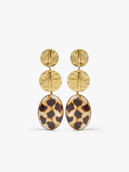 Maxi Long Oval Earrings