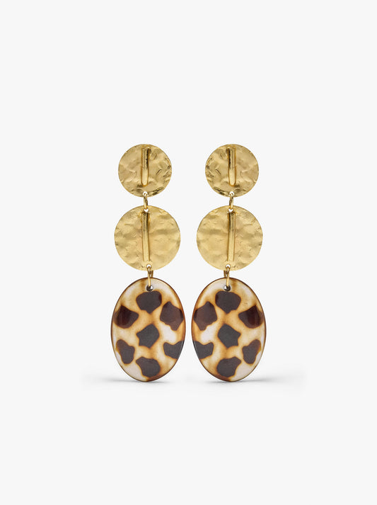 Maxi Long Oval Earrings