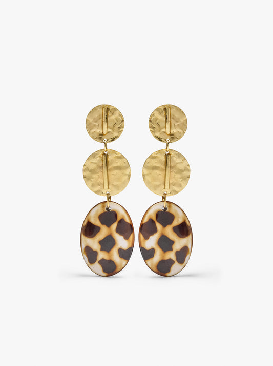 Maxi Long Oval Earrings