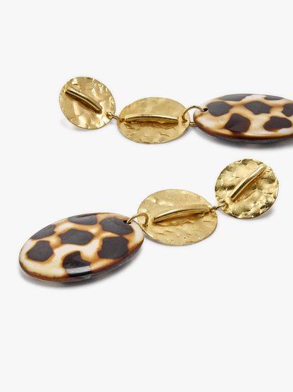 Maxi Long Oval Earrings