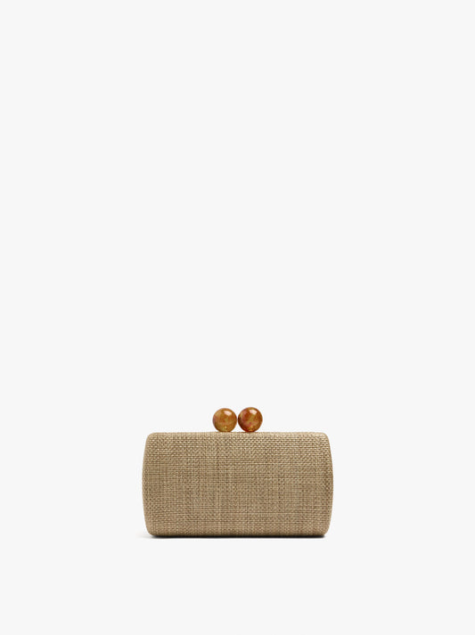 Party Clutch With Straw Effect