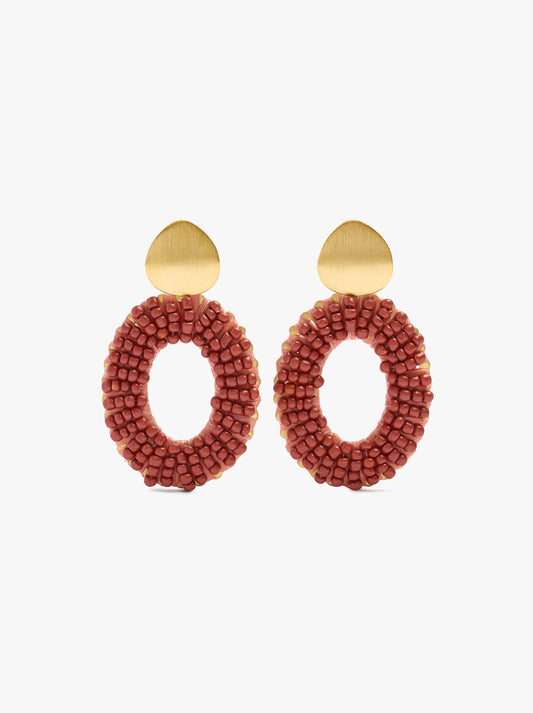 Hoop Earrings With Beads