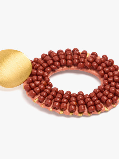 Hoop Earrings With Beads