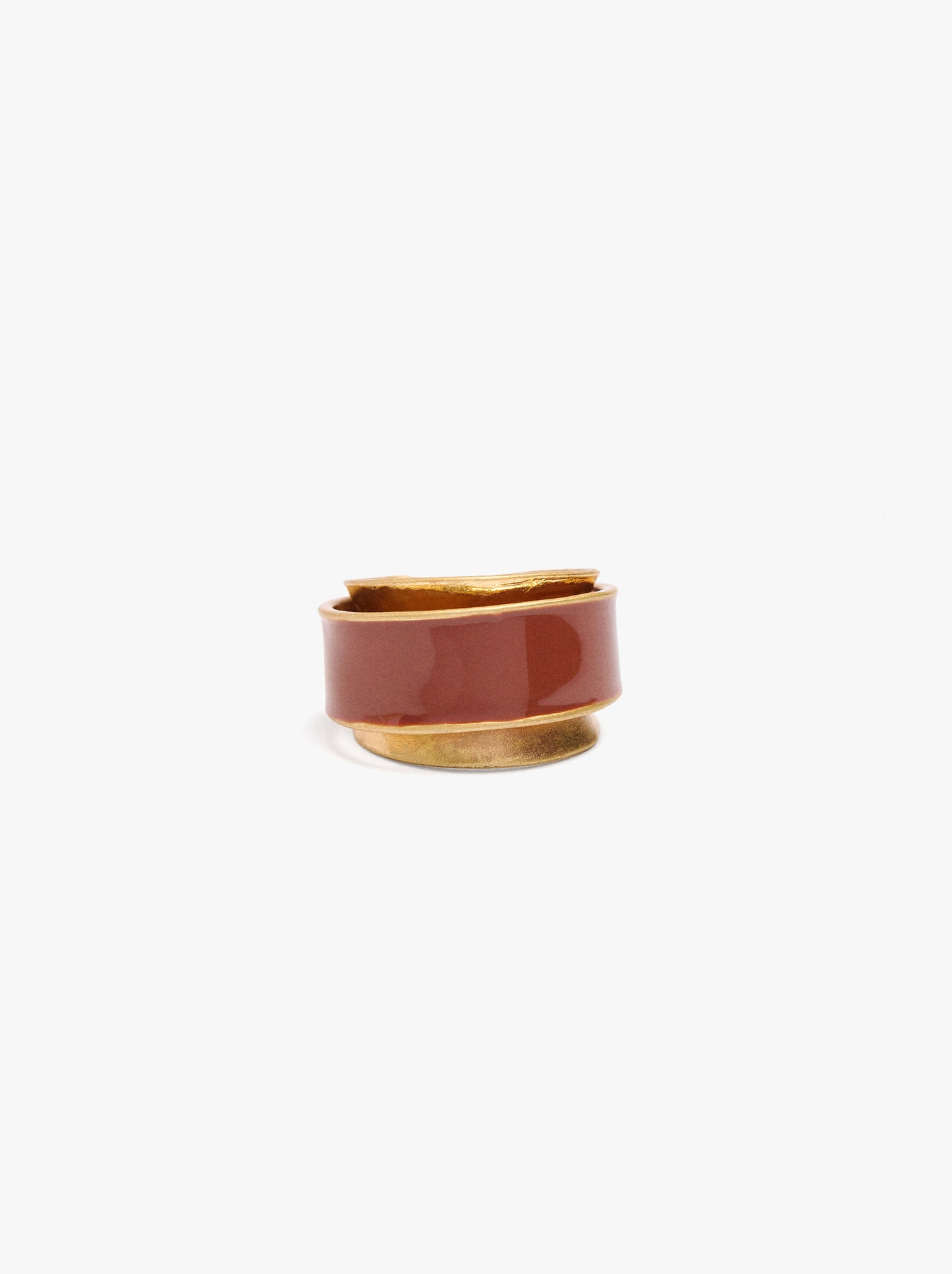 Wide Ring With Enamel