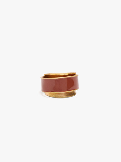 Wide Ring With Enamel