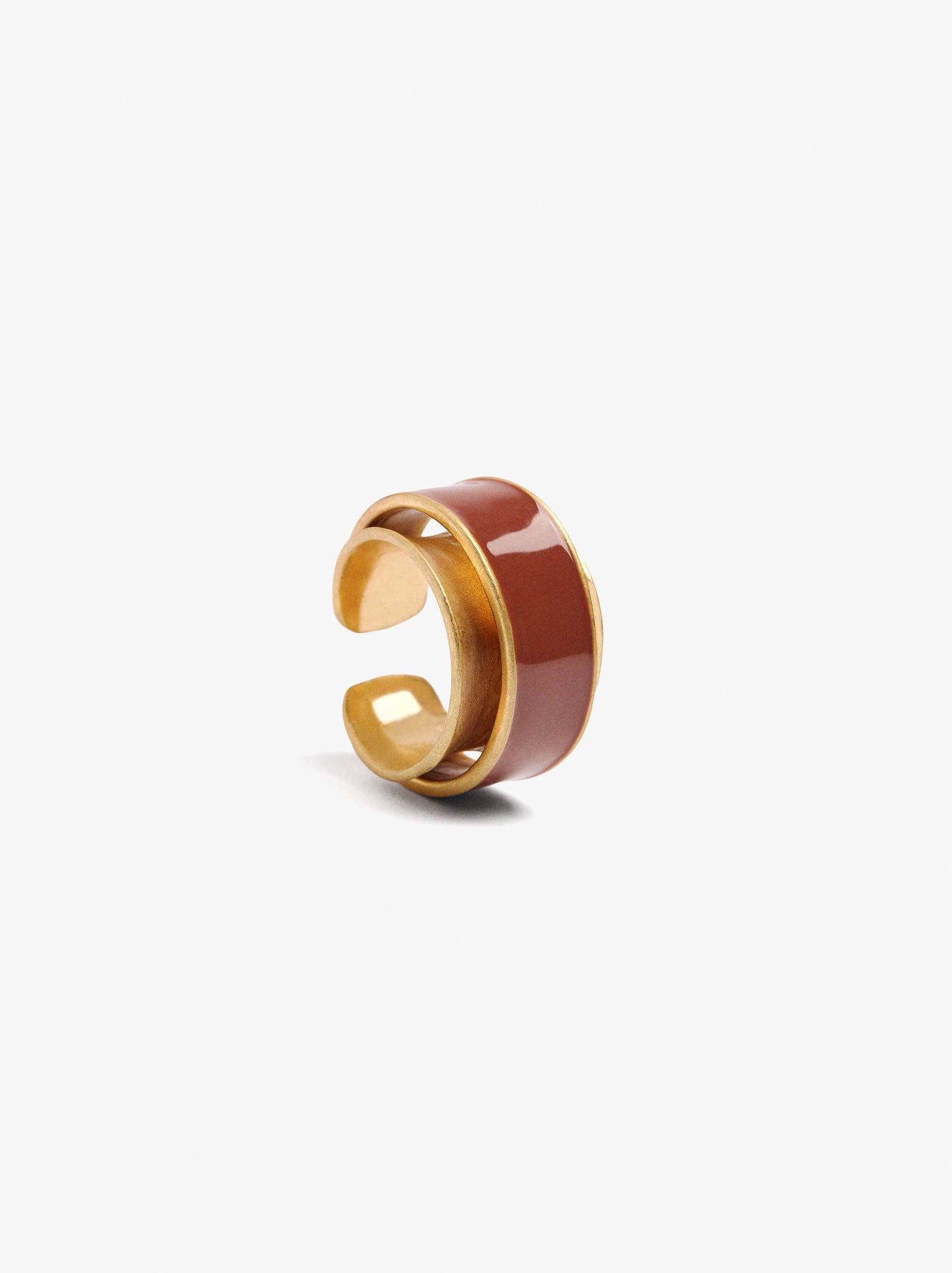 Wide Ring With Enamel