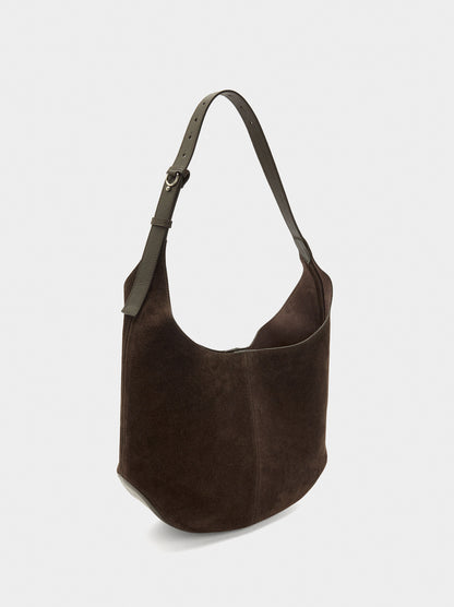 Leather Shoulder Bag With Removable Pouch