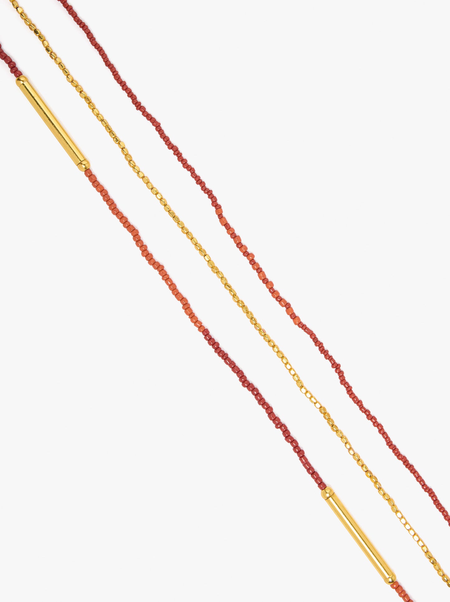 Long Multi-Collar With Beads