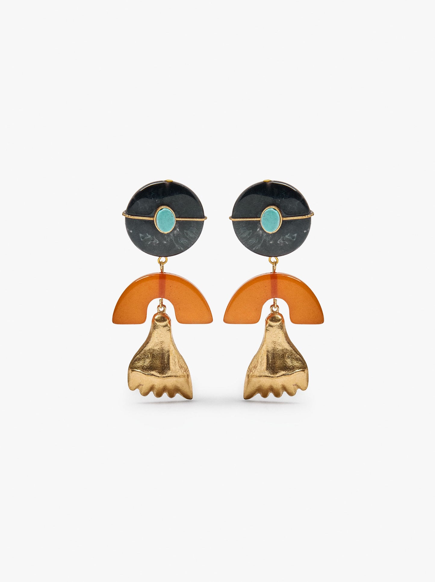 Maxi Cuff Earrings With Stone