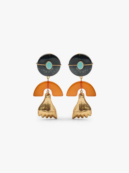 Maxi Cuff Earrings With Stone