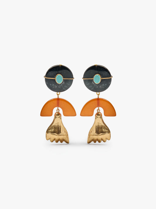 Maxi Cuff Earrings With Stone