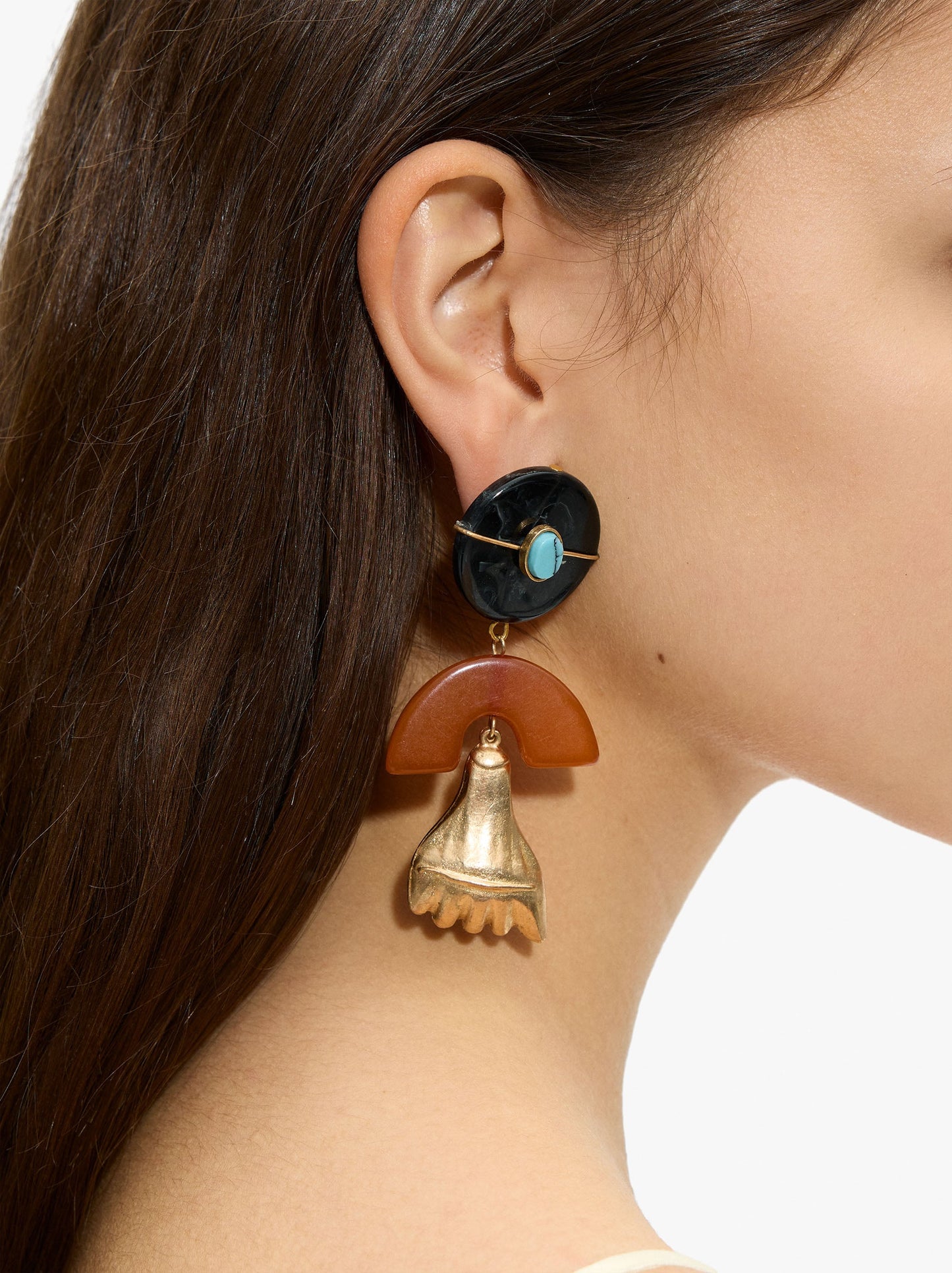 Maxi Cuff Earrings With Stone